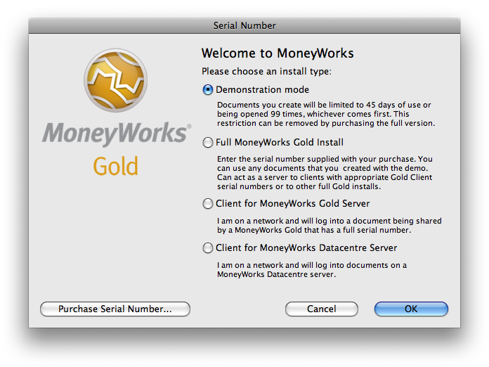 MoneyWorks Express screenshot